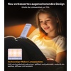 Gritin Leselampe Buch Klemme, Aufladbare Buchlampe Augenschonend Leselicht(Lila)