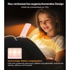 Gritin Leselampe Buch Klemme, Aufladbare Buchlampe Augenschonend Leselicht(Rosa)
