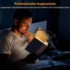 Gritin Leselampe Buch Klemme, USB Aufladbare Buchlampe mit 19 LEDs(Schwarz)