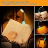 Gritin Leselampe Buch Klemme, USB C Wiederaufladbare Buchlampe mit 16 LEDs(Blau)