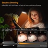 Gritin Leselampe Buch Klemme, USB C Wiederaufladbare Buchlampe mit 16 LEDs(Schwarz)
