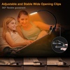 Gritin Leselampe Buch Klemme, USB C Wiederaufladbare Buchlampe mit 16 LEDs(Schwarz)