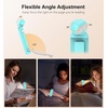 Gritin Leselampe Buch Klemme, Wiederaufladbare Buchlampe mit 7 LEDs(Blau)