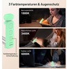Gritin Leselampe Buch Klemme, Wiederaufladbare Buchlampe mit 7 LEDs(Cyan)