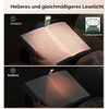 Gritin Leselampe Buch Klemme, Wiederaufladbare Buchlampe mit 7 LEDs(Dunkelgrün)