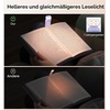 Gritin Leselampe Buch Klemme, Wiederaufladbare Buchlampe mit 7 LEDs(Lila)