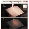 Gritin Leselampe Buch Klemme, Wiederaufladbare Buchlampe mit 7 LEDs(Pink)