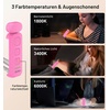 Gritin Leselampe Buch Klemme, Wiederaufladbare Buchlampe mit 7 LEDs(Rosenrot)