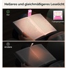 Gritin Leselampe Buch Klemme, Wiederaufladbare Buchlampe mit 7 LEDs(Rosenrot)