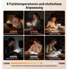 Gritin Leselampe Buch Klemme mit Taschenlampe, 1000mAh Buchlampe Aufladbar(Blau)