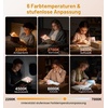 Gritin Leselampe Buch Klemme mit Taschenlampe, 1000mAh Buchlampe Aufladbar(Rosa)