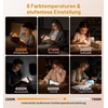 Gritin Leselampe Buch Klemme mit Taschenlampe, 1000mAh Buchlampe Aufladbar(Schwarz)