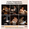 Gritin Leselampe Buch Klemme mit Taschenlampe, 1000mAh Buchlampe Aufladbar(Weiß)