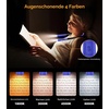 Gritin Leselampe Hals Buchlampe, 4 Farben & 5 Helligkeit Stufenlos Dimmbar(Dunkelblau)