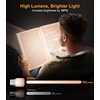 Gritin Leselampe Hals Buchlampe, 4 Farben & 5 Helligkeit Stufenlos Dimmbar(Grau)