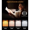 Gritin Leselampe Hals Buchlampe, 4 Farben & 5 Helligkeit Stufenlos Dimmbar(Schwarz)