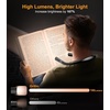 Gritin Leselampe Hals Buchlampe, 4 Farben & 5 Helligkeit Stufenlos Dimmbar(Schwarz)