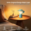 Gritin Nachtlicht LED Nachttischlampe Aufladbar Original Design Cowboyhut(Blau)