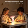 Gritin Nachtlicht LED Nachttischlampe Aufladbar Original Design Cowboyhut(Rosa)