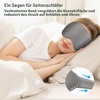 Gritin Schlafmaske für Seitenschläfer 3D Schlafbrille Bequem(Dunkelgrau)