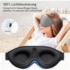 Gritin Schlafmaske für Seitenschläfer 3D Schlafbrille Bequem(Dunkelgrau)