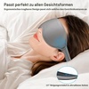 Gritin Schlafmaske für Seitenschläfer 3D Schlafbrille Bequem(Dunkelgrau)