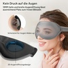 Gritin Schlafmaske für Seitenschläfer 3D Schlafbrille Bequem(Dunkelgrau)