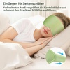 Gritin Schlafmaske für Seitenschläfer 3D Schlafbrille Bequem(Lichtgrün)