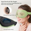 Gritin Schlafmaske für Seitenschläfer 3D Schlafbrille Bequem(Lichtgrün)