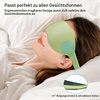 Gritin Schlafmaske für Seitenschläfer 3D Schlafbrille Bequem(Lichtgrün)