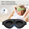 Gritin Schlafmaske für Seitenschläfer 3D Schlafbrille Bequem(Lichtgrün)
