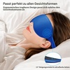 Gritin Schlafmaske für Seitenschläfer 3D Schlafbrille Bequem(Saphirblau)