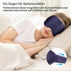 Gritin Schlafmaske für Seitenschläfer 3D Schlafbrille Bequem(Tibetblau)