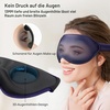 Gritin Schlafmaske für Seitenschläfer 3D Schlafbrille Bequem(Tibetblau)