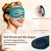 Gritin Schlafmaske für Seitenschläfer Damen & Herren 3D Bequem Schlafbrille(Dunkelcyan)