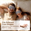 Gritin Schlafmaske für Seitenschläfer Damen & Herren 3D Bequem Schlafbrille(Dunkelgrau)