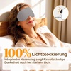 Gritin Schlafmaske für Seitenschläfer Damen & Herren 3D Bequem Schlafbrille(Dunkelgrau)