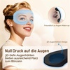 Gritin Schlafmaske für Seitenschläfer Damen & Herren 3D Bequem Schlafbrille(Himmelblau)