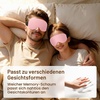 Gritin Schlafmaske für Seitenschläfer Damen & Herren 3D Bequem Schlafbrille(Rosa)