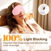 Gritin Schlafmaske für Seitenschläfer Damen & Herren 3D Bequem Schlafbrille(Rosa)