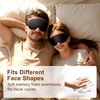 Gritin Schlafmaske für Seitenschläfer Damen & Herren 3D Bequem Schlafbrille(Schwarz)