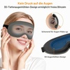 Gritin Schlafmaske für Seitenschläfer Herren & Damen Bequem 3D Schlafbrille(Hellgrau)