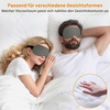 Gritin Schlafmaske für Seitenschläfer Herren & Damen Bequem 3D Schlafbrille(Hellgrau)