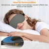 Gritin Schlafmaske für Seitenschläfer Herren & Damen Bequem 3D Schlafbrille(Hellgrau)