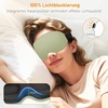 Gritin Schlafmaske für Seitenschläfer Herren & Damen Bequem 3D Schlafbrille(Hellgrün)