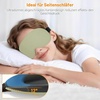 Gritin Schlafmaske für Seitenschläfer Herren & Damen Bequem 3D Schlafbrille(Hellgrün)