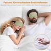 Gritin Schlafmaske für Seitenschläfer Herren & Damen Bequem 3D Schlafbrille(Hellgrün)