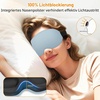 Gritin Schlafmaske für Seitenschläfer Herren & Damen Bequem 3D Schlafbrille(Himmelblau)