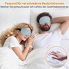 Gritin Schlafmaske für Seitenschläfer Herren & Damen Bequem 3D Schlafbrille(Himmelblau)