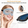 Gritin Schlafmaske für Seitenschläfer Herren & Damen Bequem 3D Schlafbrille(Himmelblau)